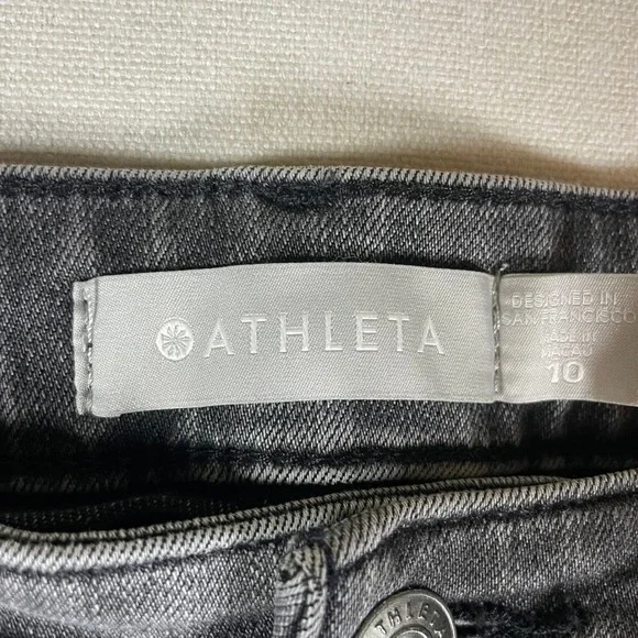 Athleta Sculptek Women's Ultra High-Rise Skinny Gray Denim Wash Jeans - Size 10 - Picture 4 of 11